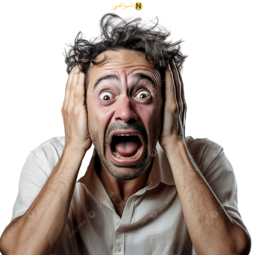 pngtree man with terrified mood png image 14659153